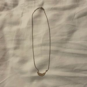 gold feather necklace